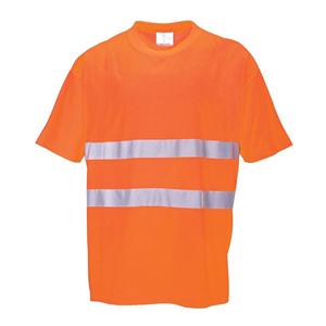 M Orange WorkGlow® Hi-Vis Round Neck Short Sleeved T-Shirts